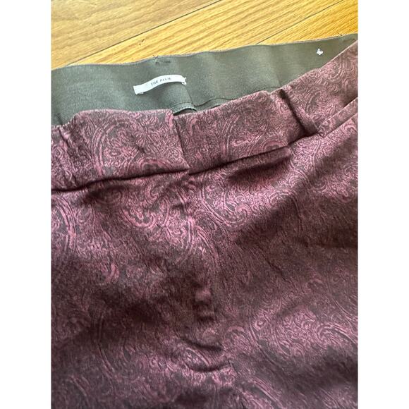 Lane Bryant The Allie Maroon Paisley Slight Flare Pants Size 24R - Picture 4 of 7